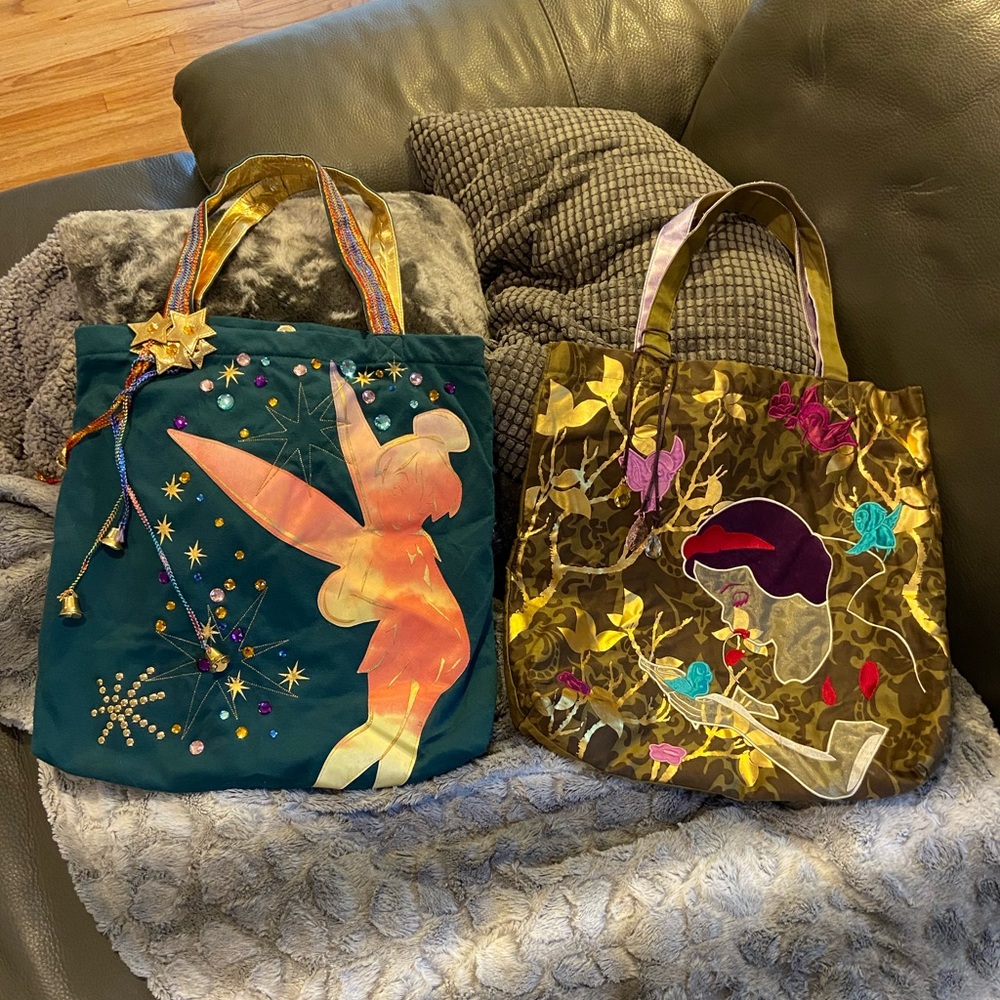 2 DISNEY COUTURE tote bags by Loop. Limited ed.